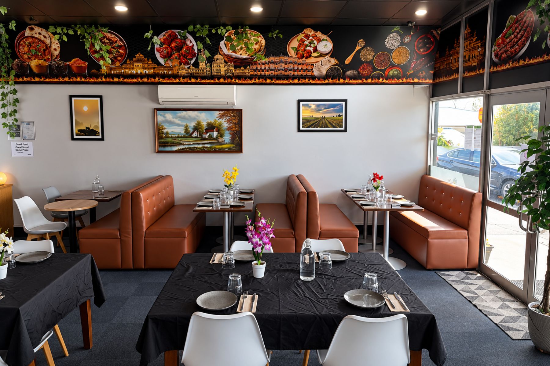 Indian restaurant cuisine